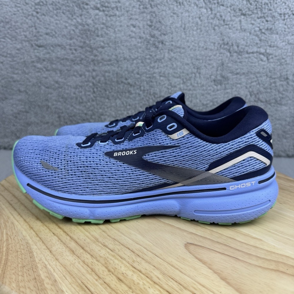 Brooks Ghost 15 Womens 7.5 Blue Road Running Shoes Walking Gym 1203801B472 - Picture 4 of 11